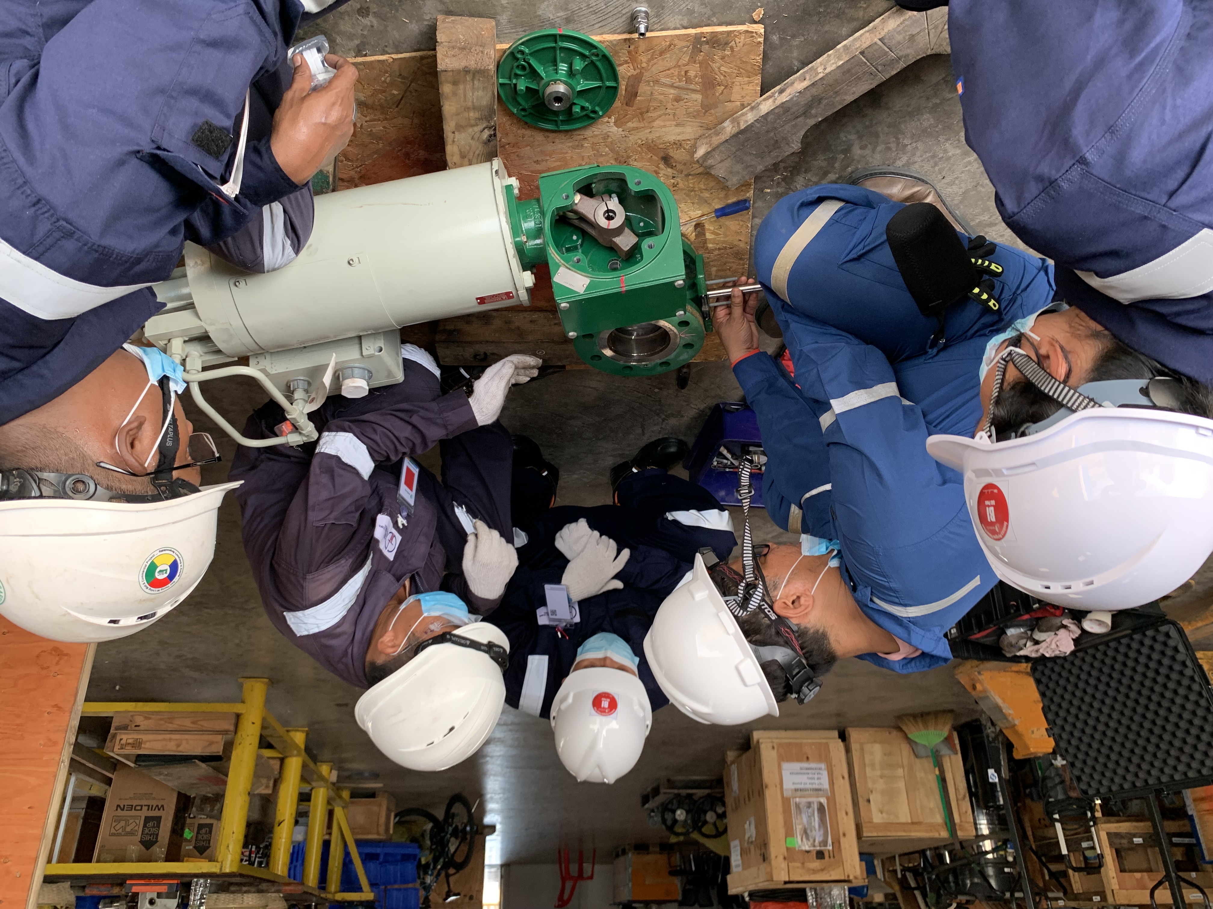 GIE valve training and calibration for production facilities